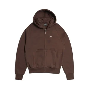 6PM Season Chocolate Brown Zip Hoodie