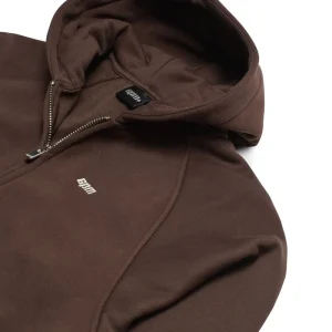 6PM Season Chocolate Brown Zip Hoodie
