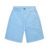 6PM Season Coated Baby Blue Denim Shorts