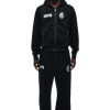 6PM Zip Schwarz Jogginganzug Icons