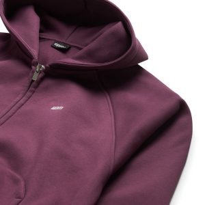 6PM ZIP PLUM HOODIE